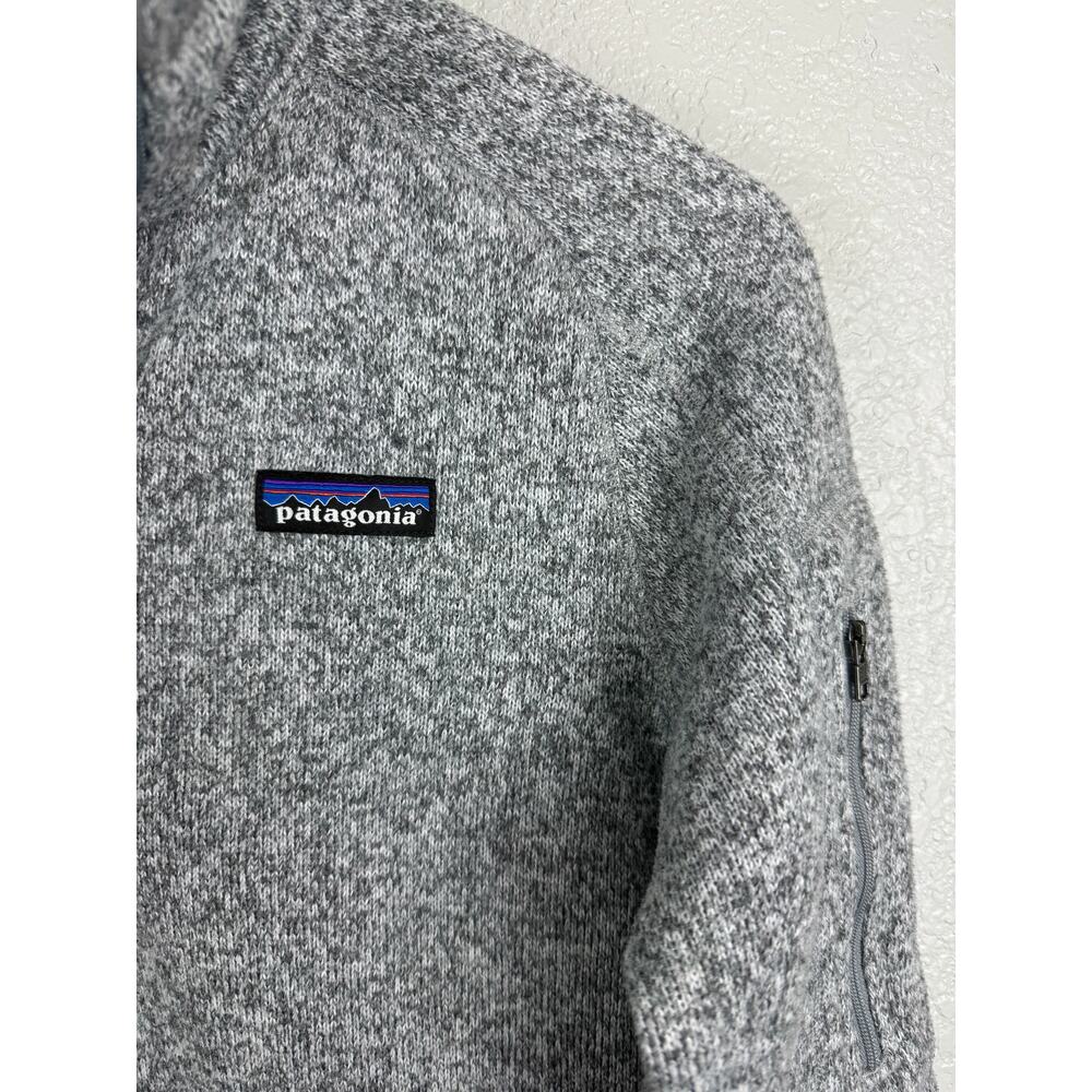 Patagonia Women's Better Sweater 1/4 Zip Fleece Birch White Gray M Gorpcore - Picture 5 of 8